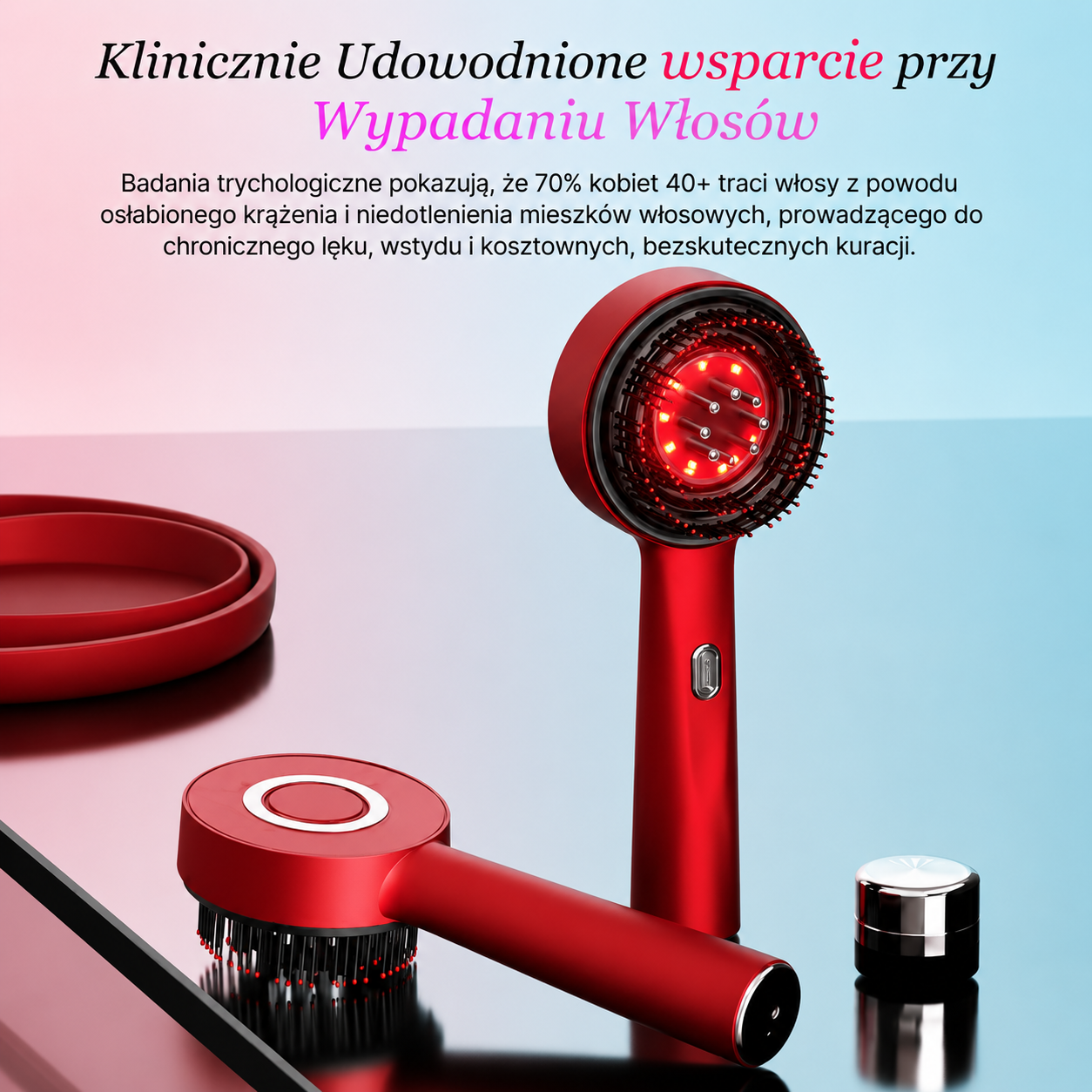 Masażer skóry głowy i głowy z LED Onela™